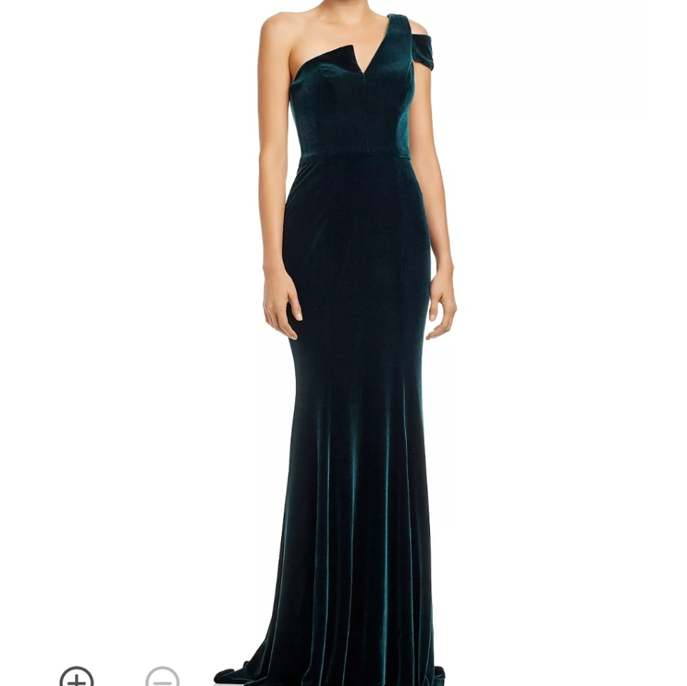 Emerald Green Velvet Gown